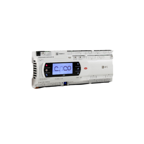 P+50NSJB06EM0 Carel C.pCO Programlanabilir Kontrolör | Boyut Orta| PGD1 Dahili Ekran | Tarafsız Sürüm | 1 ethernet ve 1 USB bağlantı noktası | Genleşme valfi için EVDEVO sürücüsü |