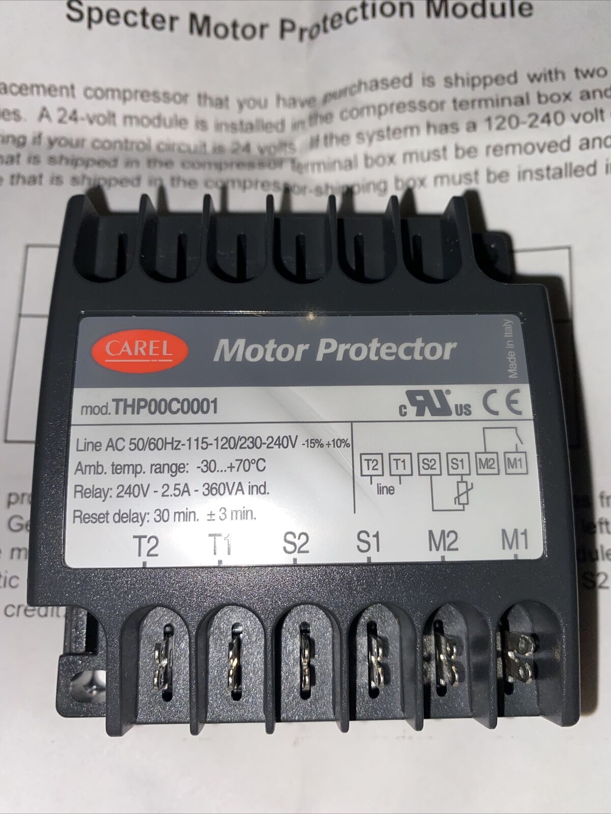 THP00A0000 - Carel MOTOR KORUYUCU 24 Vac